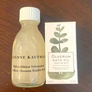 Olverum Bath Oil & Susanne Kaufmann Mallow Blossom Bubble Bath Set
